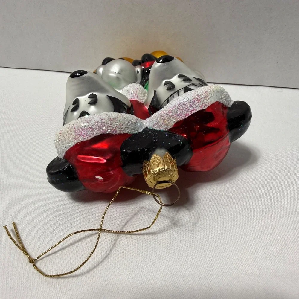 Vintage 1996 Radko Disney Mickey Minnie Mouse HOLIDAY SKATERS Christmas Ornament